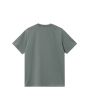 Camiseta Carhartt WIP Chase de manga corta en color Velvet Green-Gold para hombre posterior
