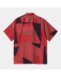 Camisa de manga corta Carhartt WIP Geo Shirt roja para hombre posterior