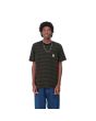 Hombre con Camiseta de manga corta Carhartt WIP Verner Pocket Verner Stripe Dark Navy/Office Green