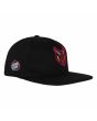 Gorra Santa Cruz Stranger Things Hellfire Club Negra Snapback Unisex parche frontal y bordado lateral