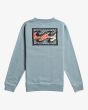 Sudadera Billabong Crayon Wave Boy Azul celeste para niños de 8 a 16 años posterior