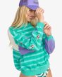 Mujer con Sudadera Billabong Party Block Kendal Aqua Haze mangas