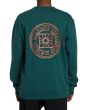Hombre con sudadera Billabong Short Sands Verde Esmeralda espalda
