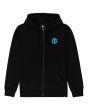 Sudadera con capucha y cremallera Element Brand Goletta para hombre frontal negra
