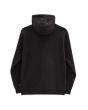 Sudadera con capucha Vans Off The Wall negra para hombre posterior