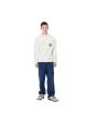 Hombre con Sudadera Carhartt WIP Heart Train Pocket Sweatshirt Blanco Cera ajuste holgado