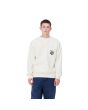 Hombre con Sudadera Carhartt WIP Heart Train Pocket Sweatshirt Blanco Cera 