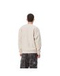 Hombre con sudadera Carhartt WIP American Script Sweatshirt Moonbeam posterior