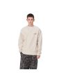 Hombre con sudadera Carhartt WIP American Script Sweatshirt Moonbeam