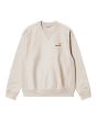 Sudadera holgada Carhartt WIP American Script Sweatshirt Blanco Lunar para hombre