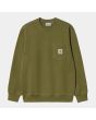Sudadera Carhartt WIP Pocket Sweat Kiwi verde para hombre