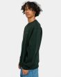 Hombre con Sudadera Element Cornell Heavy Verde Oscuro lateral