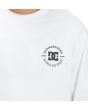 Hombre con sudadera DC Shoes Star Pilot blanca detalle