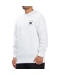 Hombre con sudadera DC Shoes Star Pilot blanca lateral