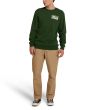Hombre con Sudadera Deus Ex Machina Nice To See You Crew Verde regular fit