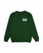 Sudadera orgánica Deus Ex Machina Nice To See You Crew Hillside Green para hombre