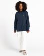 Mujer con sudadera Element Brand Cornell Classic azul marino unisex frontal