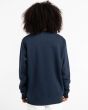 Mujer con sudadera Element Brand Cornell Classic azul marino unisex posterior