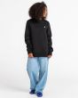 Mujer con sudadera Element Brand Cornell Classic negra unisex frontal