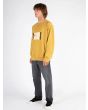 Sudadera de forro polar Volcom Animoscillator mostaza para hombre completa