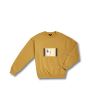 Sudadera de forro polar Volcom Animoscillator mostaza para hombre frontal