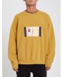 Sudadera de forro polar Volcom Animoscillator mostaza para hombre
