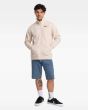 Hombre con sudadera polar con cremallera Hurley Fastlane ZIP beige bolsillos