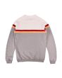 Sudadera Lightning Bolt Color Block blanca y gris para hombre posterior