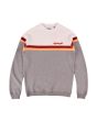 Sudadera Lightning Bolt Color Block blanca y gris para hombre