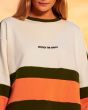 Mujer con Sudadera Lightning Bolt Haring blanca Unisex bordado
