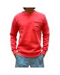 Hombre con sudadera con bolsillo Mission Pocket Crewneck Logo Tiburón Tono Coral frontal