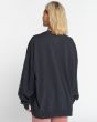 Mujer con Sudadera Oversize Billabong Ride In Negra espalda