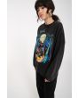 Mujer con sudadera oversize Volcom Featured Artist Max Sherman Negra lateral