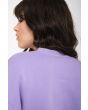 Mujer con sudadera polar Volcom Stone Heart II Morada bordado