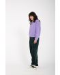 Mujer con sudadera polar Volcom Stone Heart II Morada izquierda