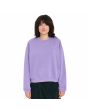 Mujer con sudadera polar Volcom Stone Heart II Morada