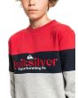Sudadera sin capucha Quiksilver Beach To School para chicos 8-16 años pecho