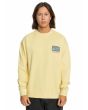 Hombre con Sudadera oversize Quiksilver Spin Cycle Amarilla