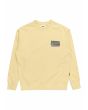 Sudadera orgánica oversize Quiksilver Spin Cycle Amarilla para hombre