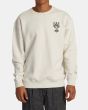Hombre con sudadera RVCA Invisible Man Blanca frontal