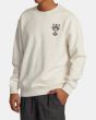 Hombre con sudadera RVCA Invisible Man Blanca izquierda