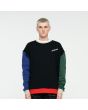 Hombre con Sudadera Santa Cruz Shadowless Dot Negro Multicolor frontal