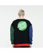 Hombre con Sudadera Santa Cruz Shadowless Dot Negro Multicolor espalda