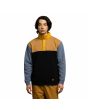 Hombre con sudadera Santa Cruz Classic Dot Label Quarter Crew color negro multicolor