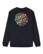 Sudadera Santa Cruz Dressen Rose Crew Two Negra para hombre posterior