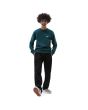 Hombre con sudadera polar Vans Core Basic Deep Teal frontal
