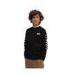 Chico con sudadera sin capucha Vans Exposition Check negra frontal