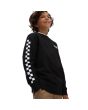 Chico con sudadera sin capucha Vans Exposition Check negra mangas