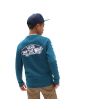 Chico con sudadera sin capucha Vans Exposition Check azul coral 