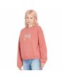 Mujer con Sudadera Volcom Lookeeing For Rosa lateral